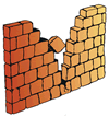Brickwall Building Strong Foundation